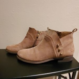 Tan booties